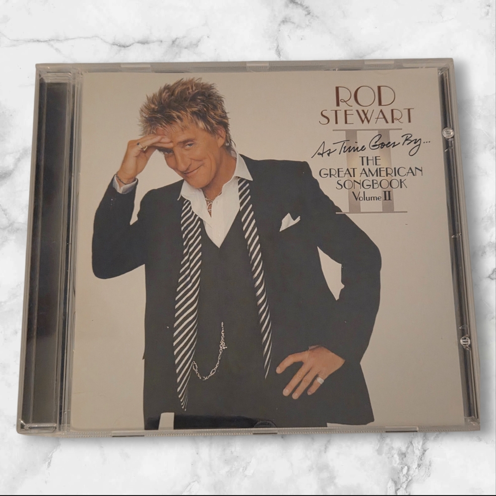 🔥 3/$15🔥CD - Rod Stewart: As Time Goes By.The Great American Songbook Volume 2